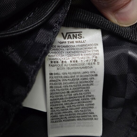 Vans All Day Crossbody Bag Black Checkerboard Strap Skater Emo Scene - Picture 8 of 12